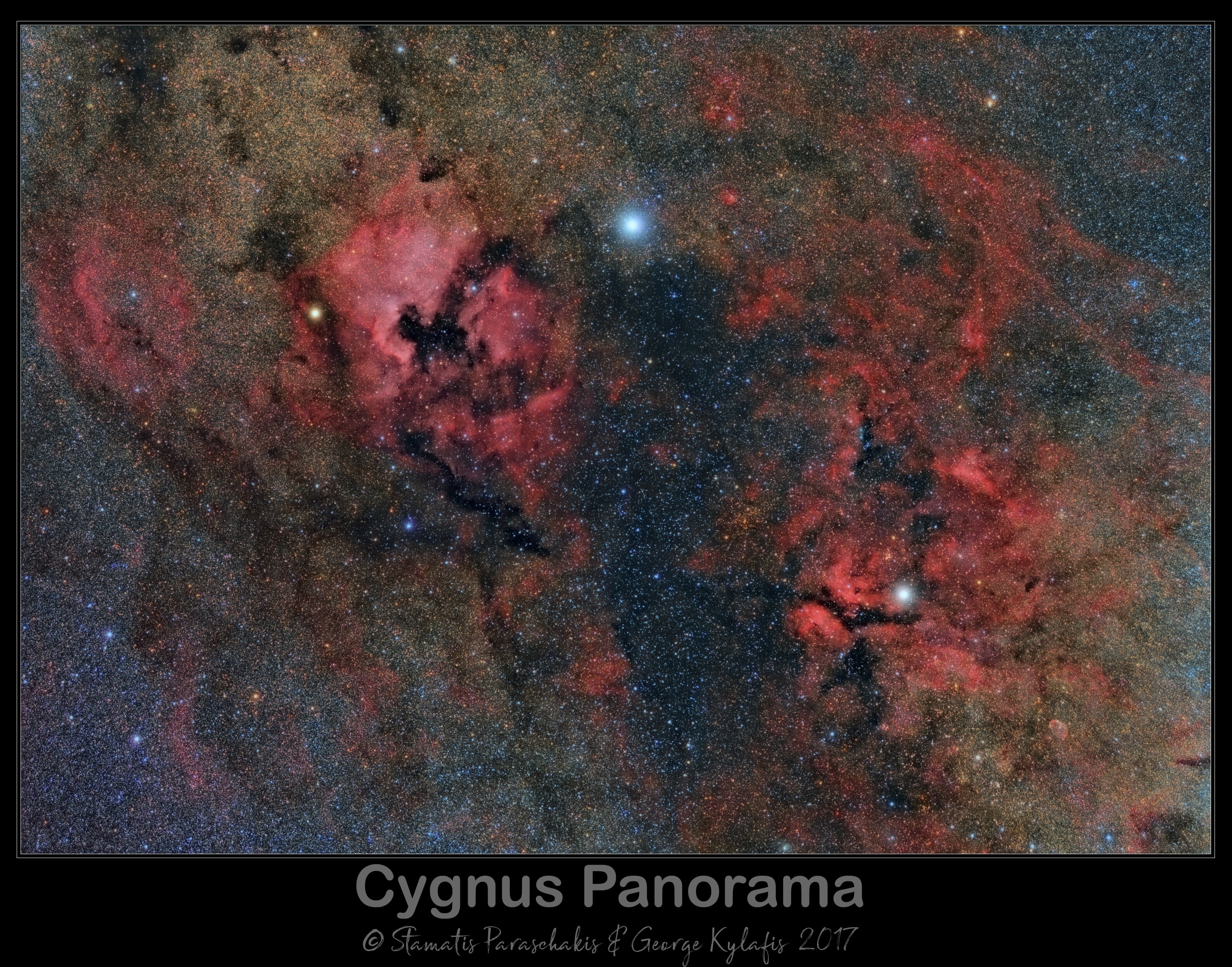 Cygnus Panorama in HaRGB