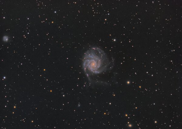 M101 The Pinwheel Galaxy And Dwarf Galaxy Ngc 5474