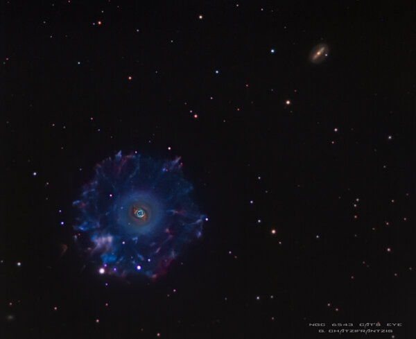 Περισσότερες πληροφορίες για το "Ngc 6543 Cat''s Eye Nebula(2017 Atik Competition Highly Commended & AAPOD 11/2/2019)"