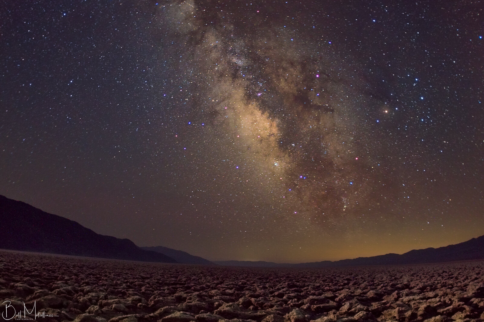 Milkyway Above Devil''s Golf Course, Death Valley, California