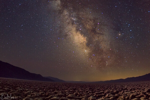 Milkyway Above Devil''s Golf Course, Death Valley, California