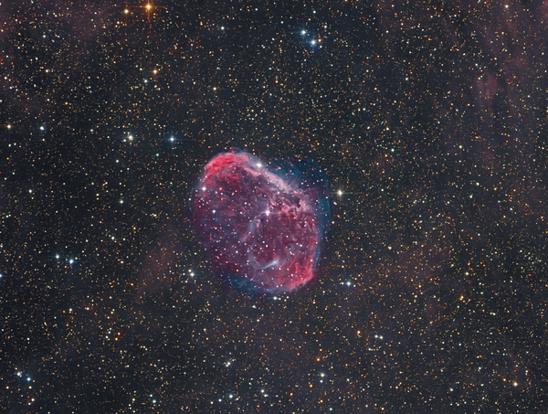 Ngc-6888 Crescent Nebula In Haoiiilrgb