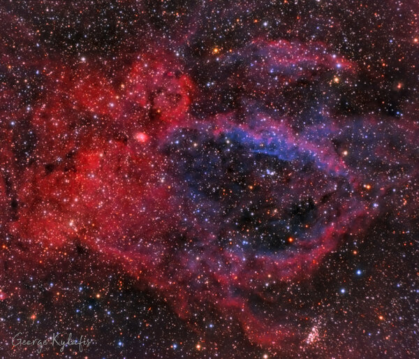 Sh2-157 - The Claw Nebula In Rgb (biocolor)