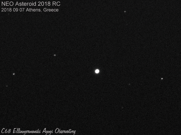 NEO Asteroid 2018_RC