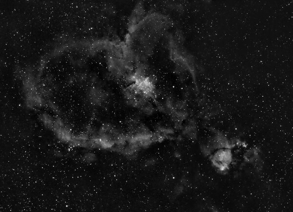 Ic 1805- Heart Nebula In Hydrogen Alpha