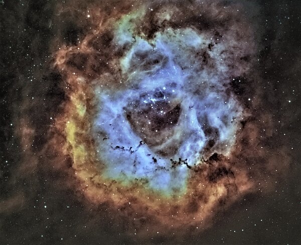 Rosette Nebula-caldwell 49 Bicolor