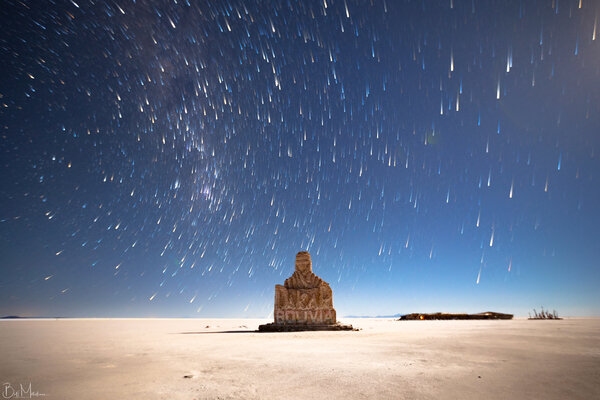 Dakar Monument Under The Stars, Salar De Uyuni