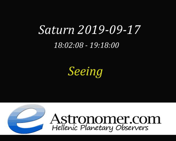 Saturn - Seeing 2019-09-17