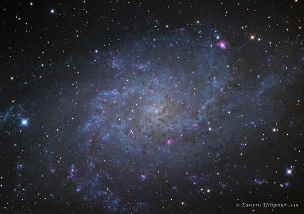 Περισσότερες πληροφορίες για το "Messier 33 Lrgb Triangulum Galaxy Astrothemis.gr"