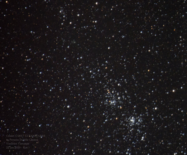 C/2017 T2 And Perseus Double Cluster