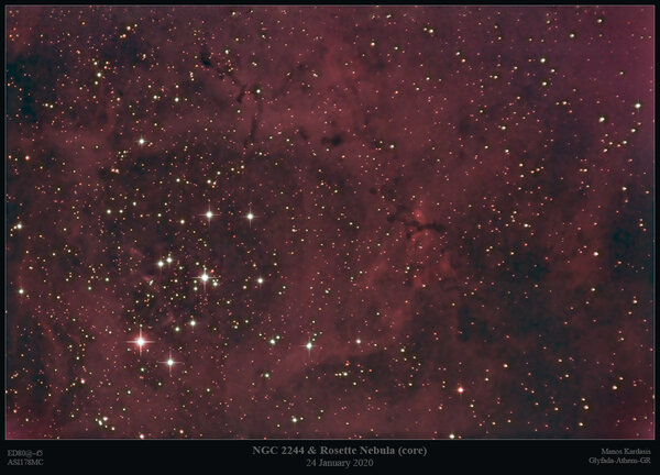 Περισσότερες πληροφορίες για το "Ngc 2244 & Rosette Nebula"