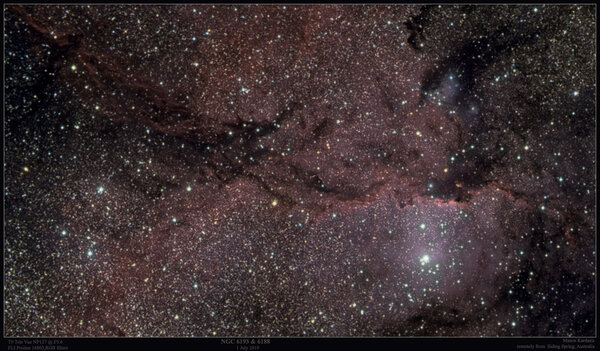 Περισσότερες πληροφορίες για το "Ngc 6188 & 6193"