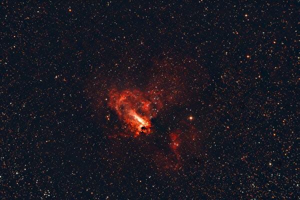 M17 Swan Nebula In Sagittarius
