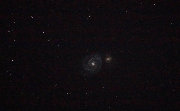 M_51 Whirpool Galaxy And Companion