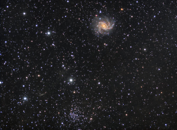 Ngc 6946 Fireworks Galaxy & Ngc 6939 Star Cluster