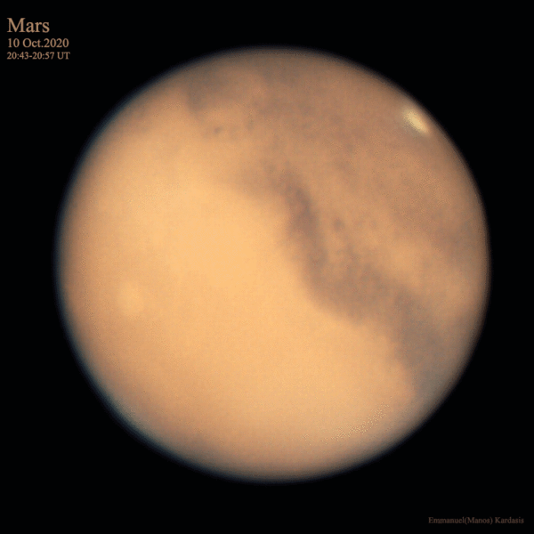 Άρης 2020/10/10 - 15 λεπτά περιστροφής