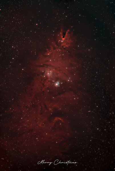 Περισσότερες πληροφορίες για το "Christmas Tree Nebula"