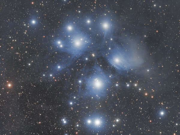 M45 Pleiades Cluster In Taurus