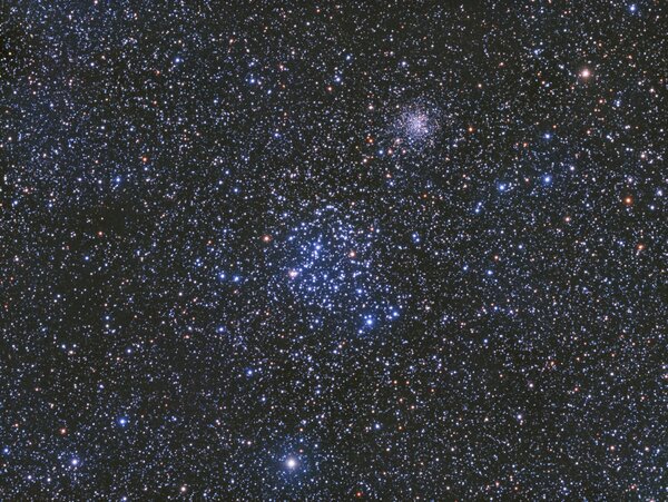 M35 And Ngc 2158 Open Clusters In Gemini