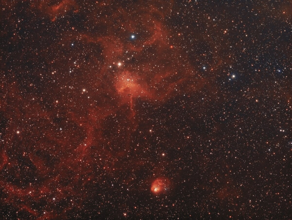 Ic 417 & Ngc 1931 Spider & Fly Nebula In Auriga