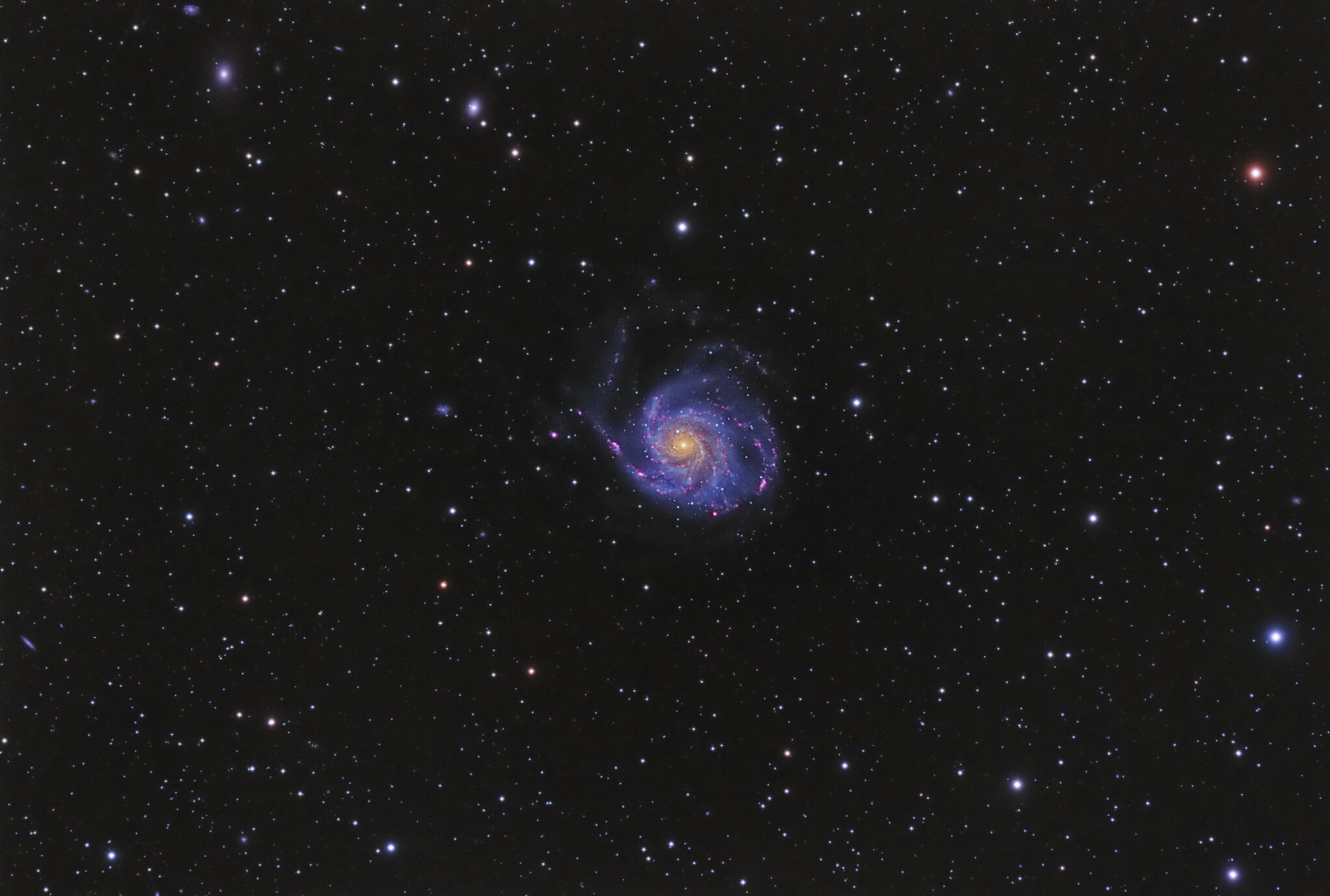 M101 The Pinwheel Galaxy In Ursa Major