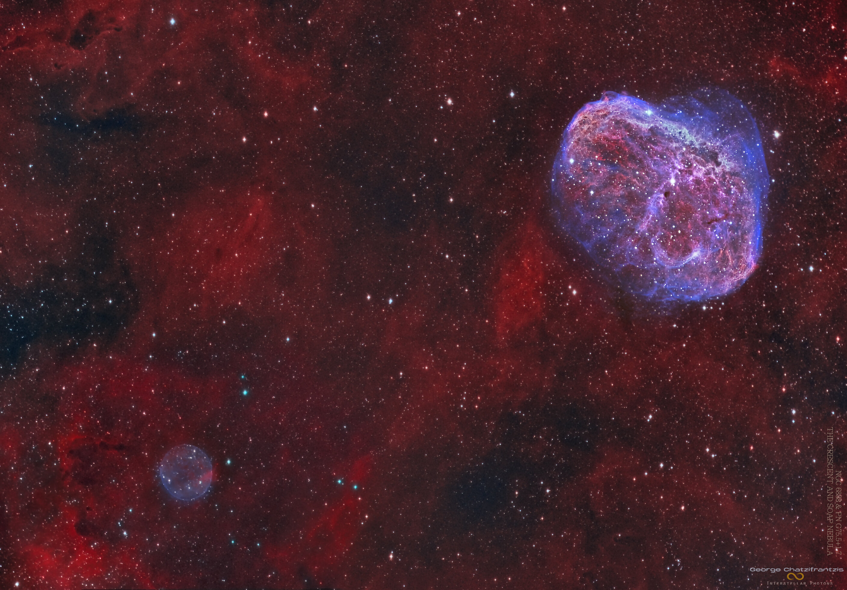 Ngc 6888 Crescent Nebula & Png 75.5-1.7(soap)