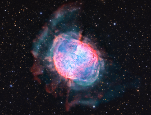 M27: The Dumbbell Nebula (haoiiilrgb)