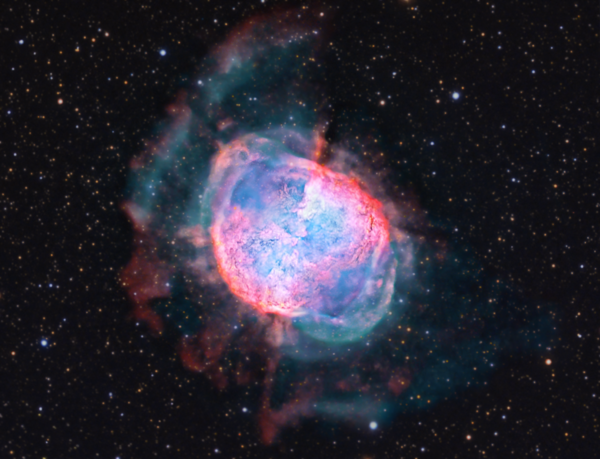 Περισσότερες πληροφορίες για το "M27: The Dumbbell Nebula (haoiiilrgb)"