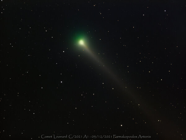 Περισσότερες πληροφορίες για το "Comet Leonard C/2021 A1"