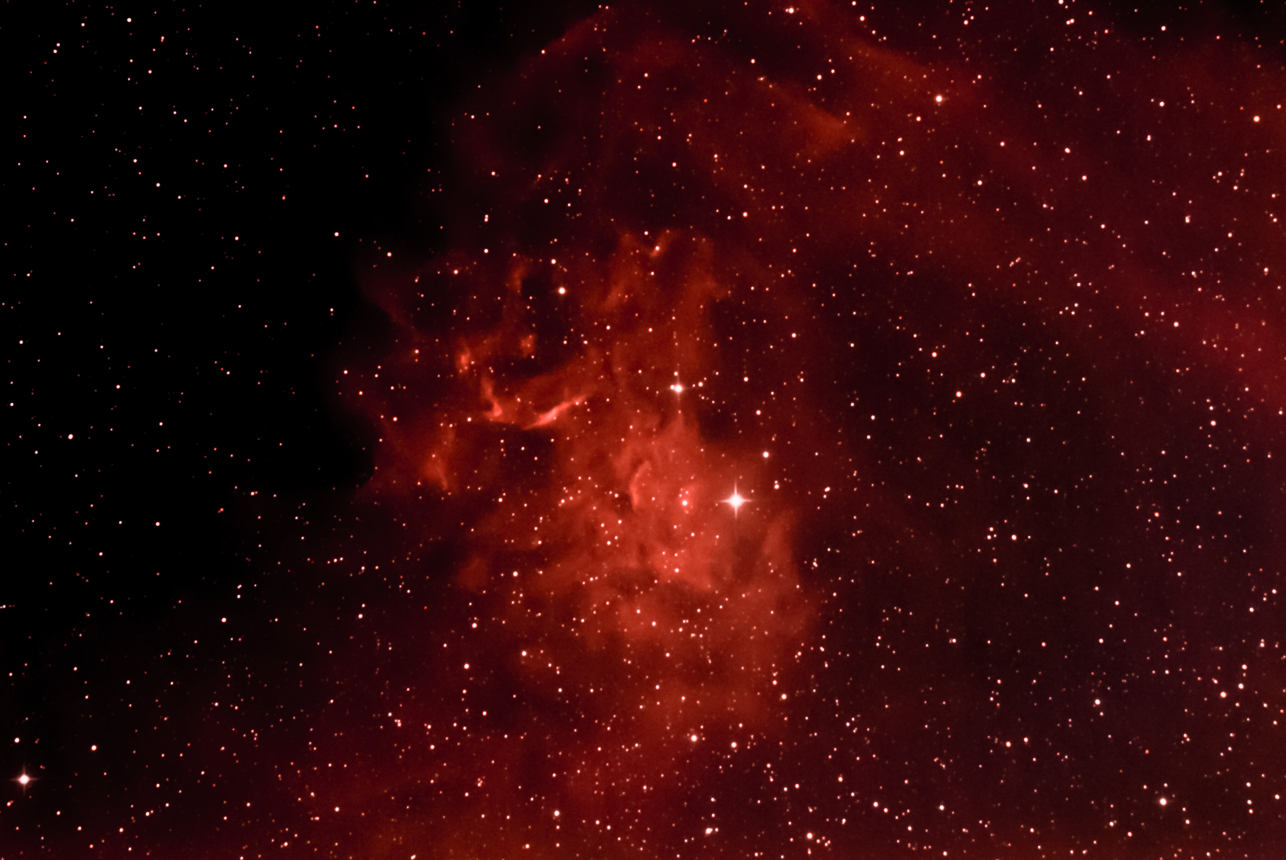 Ic 405 flaming star nebula