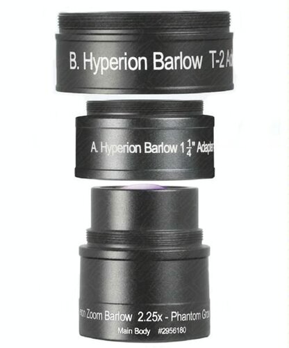 Περισσότερες πληροφορίες για το "BARLOW για Hyperion Zoom 2.25x"