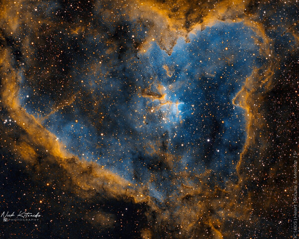 IC 1805 | Heart nebula & Melotte 15