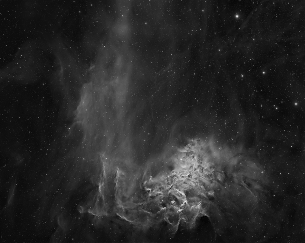 Flaming star nebula (ic 405)