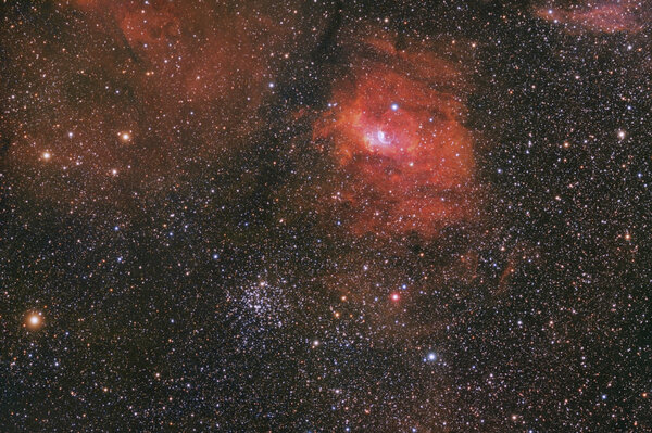 NGC 7635 Bubble Nebula & M52 OC