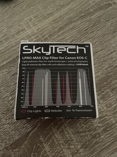 Περισσότερες πληροφορίες για το "SkyTech LPRO MAX Canon EOS Clip Filter"