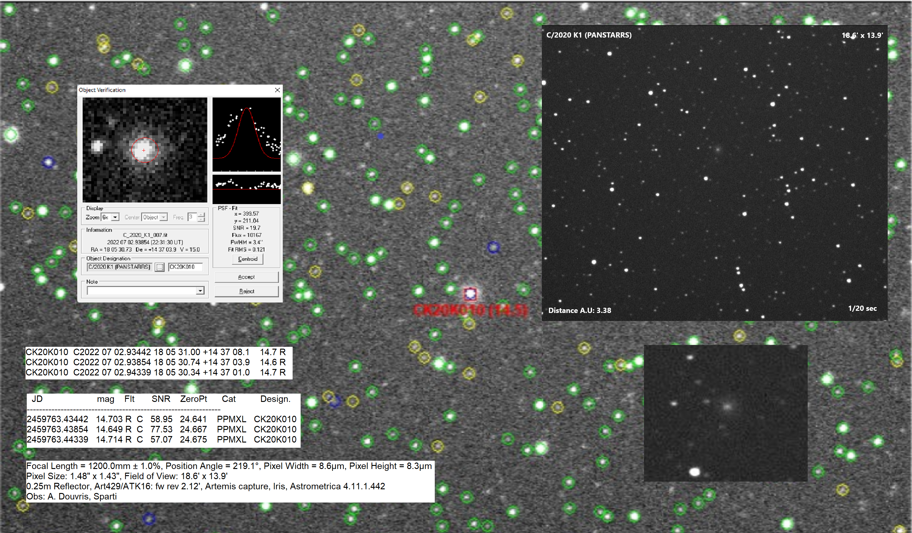Comet 2020K1 PANSTARRS