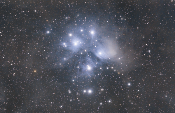 M45, Πλειάδες, δεδομένα μιας νύχτας
