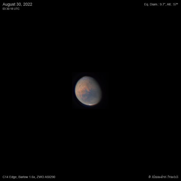 Περισσότερες πληροφορίες για το "2022-08-30, Mars, C14 Edge, Barlow 1.6x, ASI 290, 03_30_18 UTC.jpg"