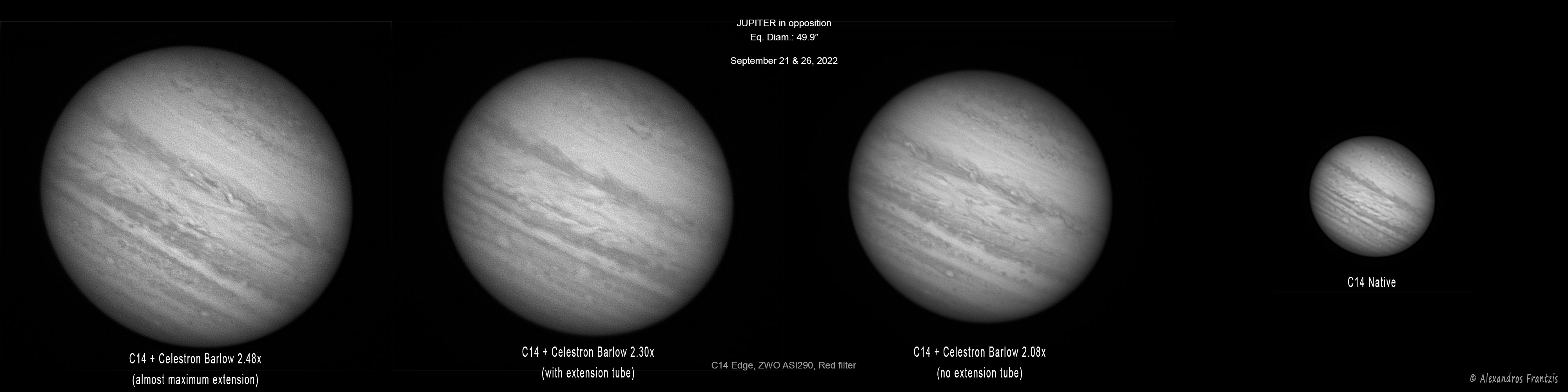 2022-09-21 &26, Jupiter at various magnifications, C14 Edge, ASI 290.jpg
