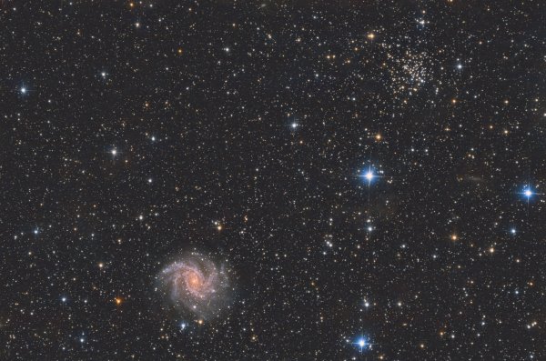Fireworks Galaxy & NGC 6939 - 6 hours integration