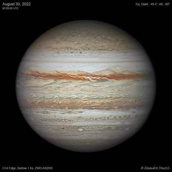 Περισσότερες πληροφορίες για το "2022-08-30, Jupiter, C14 Edge, Barlow 1.6x, ASI 290, 02_09_06 UTC.jpg"