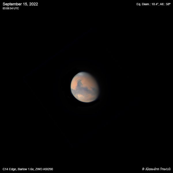 Περισσότερες πληροφορίες για το "2022-09-15, Mars, C14 Edge, Barlow 1.6x, ASI 290, 03_08_54 UTC.jpg"