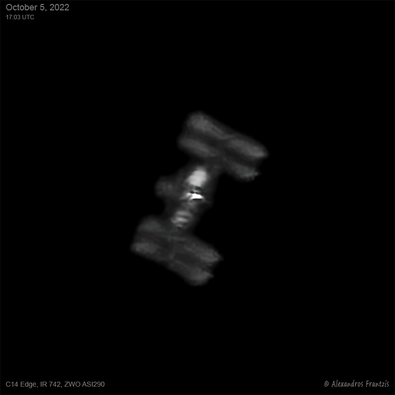 2022-10-05,-ISS-Animation, C14 Edge, IR 742, ASI 290, 17_02 UTC, 800x800.gif