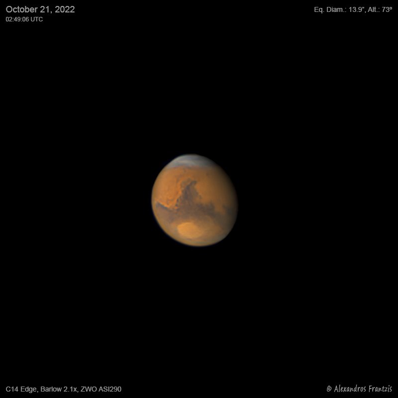 2022-10-21, Mars, C14 Edge, Barlow 2.1x, ASI 290, 02_49_06 UTC