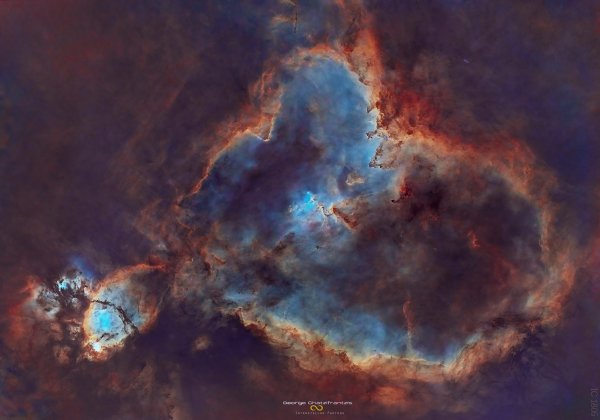 IC 1805 The Heart Clouds