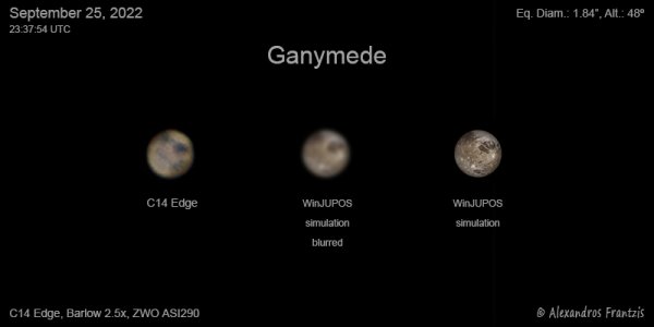 Περισσότερες πληροφορίες για το "2022-09-25, Ganymede, C14 Edge, Barlow 2.5x, ASI 290, 23_37_54 UTC"