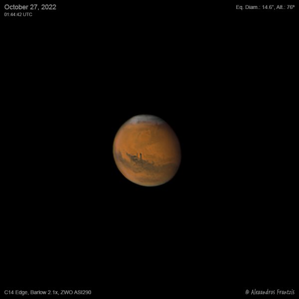 Περισσότερες πληροφορίες για το "2022-10-27, Mars, C14 Edge, Barlow 2.1x, ASI 290, 01_44_42 UTC.jpg"