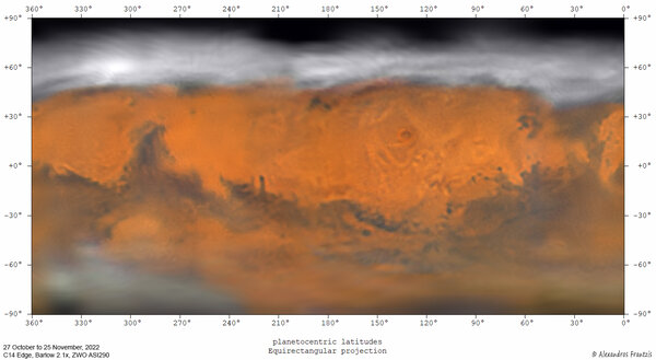 2022-10-27 to  2022-11-25, Mars map, C14 Edge, Barlow 2.1x, ASI290