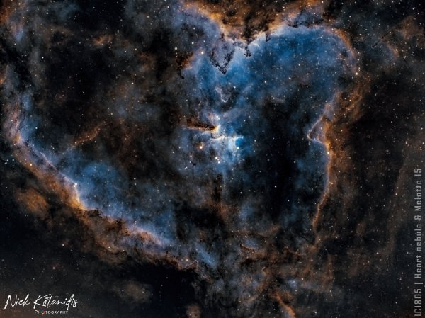 IC1805 | Heart nebula & Melotte 15