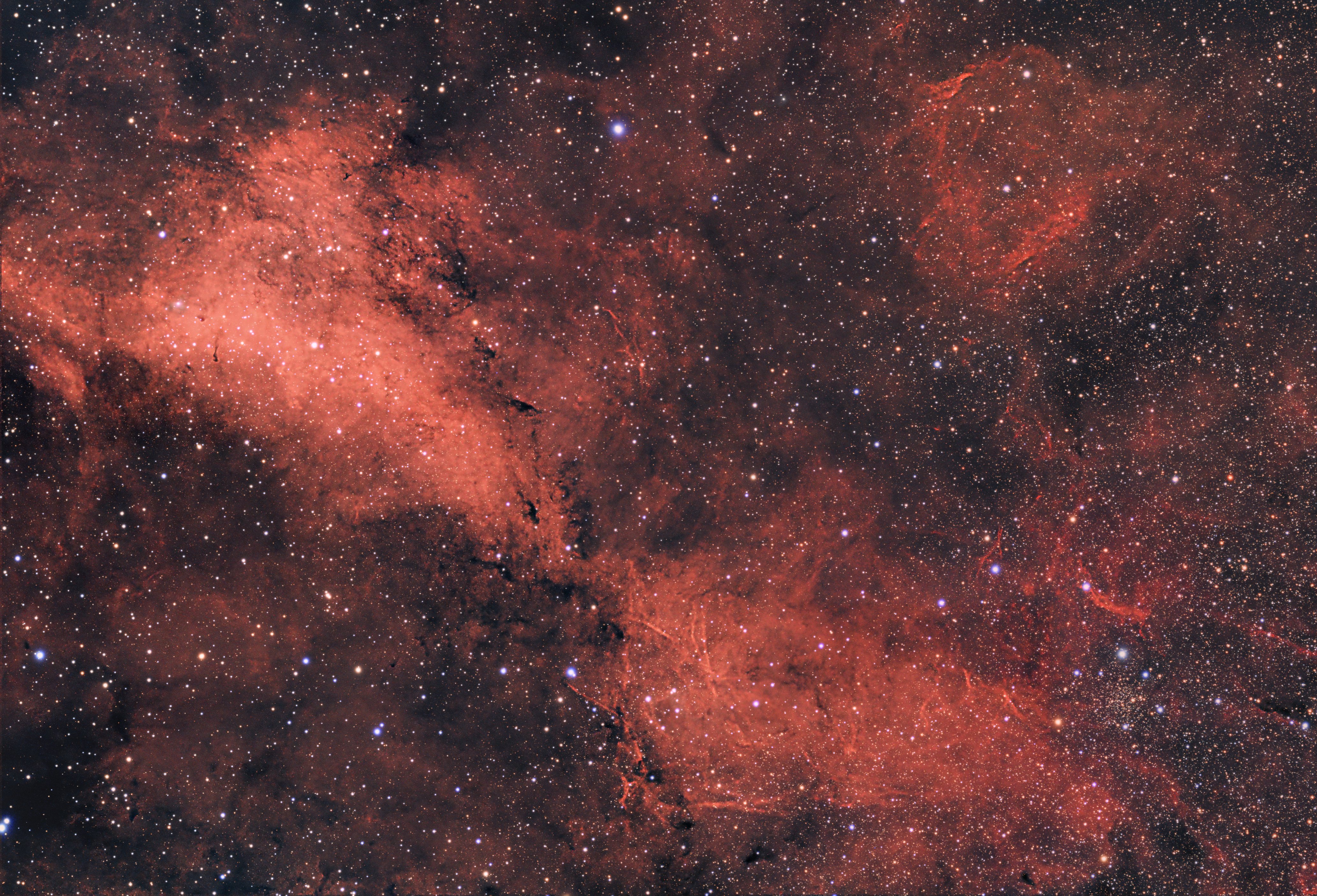IC 1318A Nebula & IC 1311 Open Cluster in Cygnus